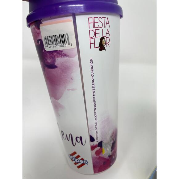 2 Selena Quintanilla Stripes Cups Celebrating 25 Years NEW Fiesta de la Flor - Picture 8 of 10